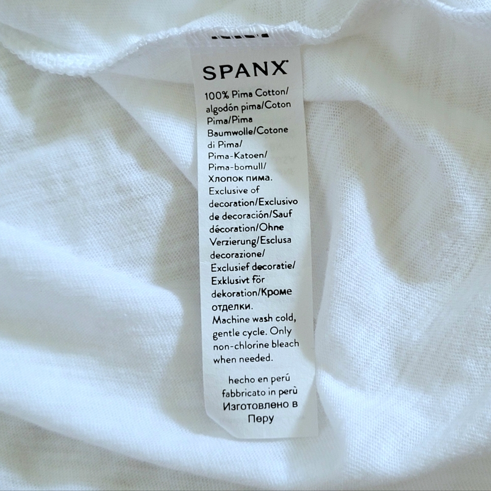 Spanx🩱 "somewhere over the rainbow"🌈 Embroidered Slub Tee👕 - NWT - Picture 12 of 14
